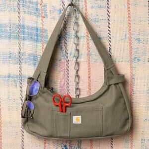 Custom Upcycled Carhartt Shoulder Bag – Handmade shoulder bag  -Baguette Purse
